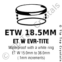 GS ETW 18.5mm Watch Crystal