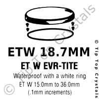 GS ETW 18.7mm Watch Crystal