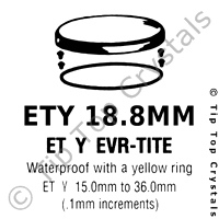 GS ETY 18.8mm Watch Crystal