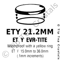 GS ETY 21.2mm Watch Crystal