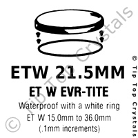 GS ETW 21.5mm Watch Crystal