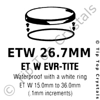 GS ETW 26.7mm Watch Crystal