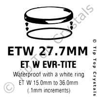 GS ETW 27.7mm Watch Crystal