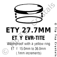 GS ETY 27.7mm Watch Crystal