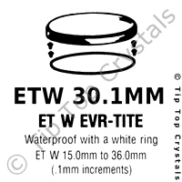 GS ETW 30.1mm Watch Crystal