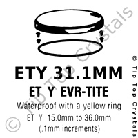 GS ETY 31.1mm Watch Crystal