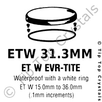GS ETW 31.3mm Watch Crystal