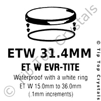 GS ETW 31.4mm Watch Crystal