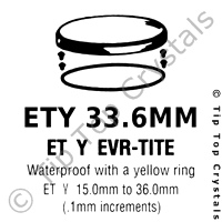 GS ETY 33.6mm Watch Crystal