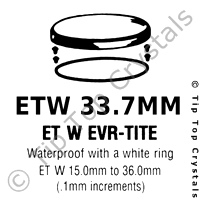 GS ETW 33.7mm Watch Crystal