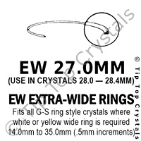GS EW 27.0mm Extra-Wide Rings