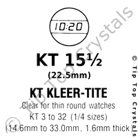 GS KT 15-1/2 Watch Crystal