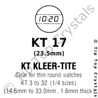 GS KT 17 Watch Crystal