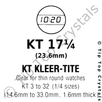 GS KT 17-1/4 Watch Crystal