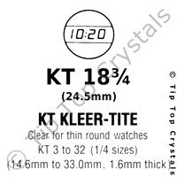 GS KT 18-3/4 Watch Crystal
