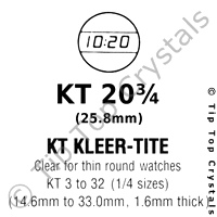 GS KT 20-3/4 Watch Crystal
