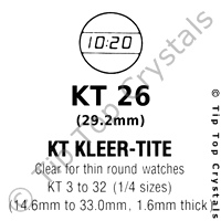 GS KT 26 Watch Crystal
