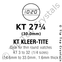 GS KT 27-1/4 Watch Crystal