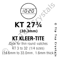 GS KT 27-3/4 Watch Crystal