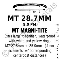 GS MT 28.7mm 9.0pm Watch Crystal