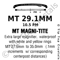 GS MT 29.1mm 10.5pm Watch Crystal