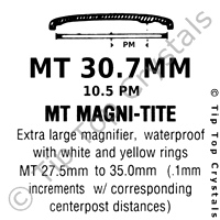 GS MT 30.7mm 10.5pm Watch Crystal
