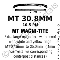 GS MT 30.8mm 10.5pm Watch Crystal