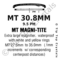 GS MT 30.8mm 9.5pm Watch Crystal