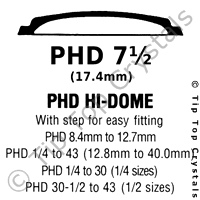 GS PHD 7-1/2 Watch Crystal
