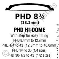 GS PHD 8-3/4 Watch Crystal