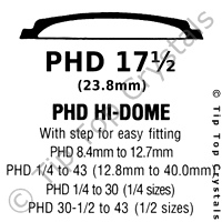 GS PHD 17-1/2 Watch Crystal