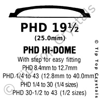 GS PHD 19-1/2 Watch Crystal