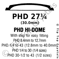 GS PHD 27-1/4 Watch Crystal