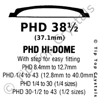 GS PHD 38-1/2 Watch Crystal