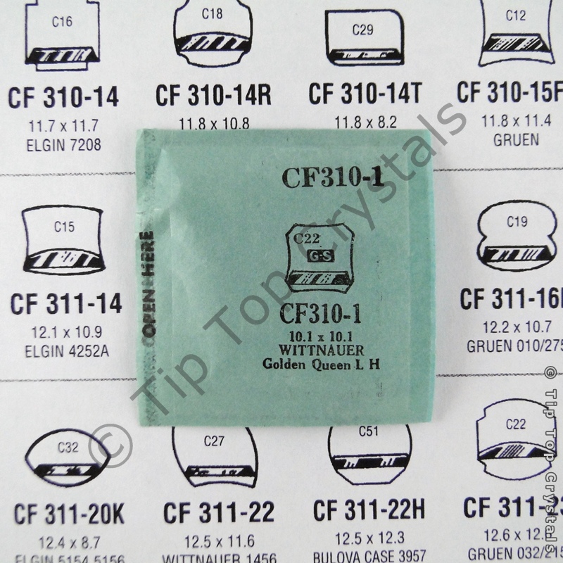 GS CF310-1 Watch Crystal - Click Image to Close