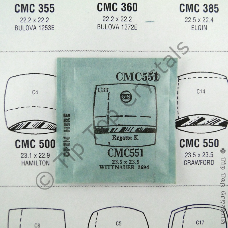 GS CMC551 Watch Crystal - Click Image to Close