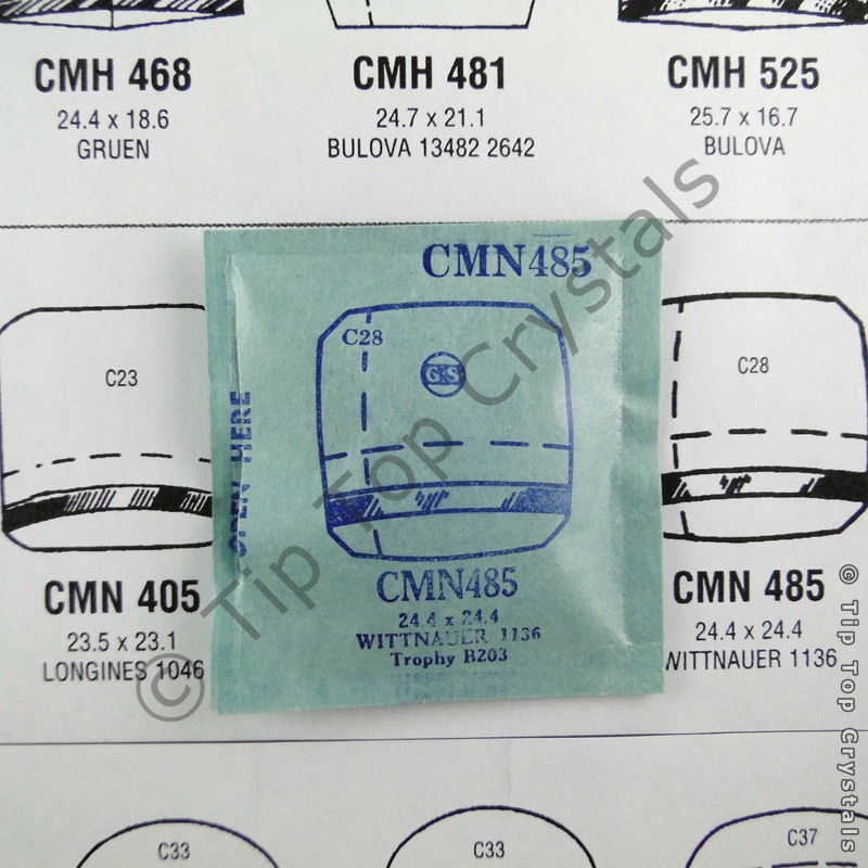 GS CMN485 Watch Crystal - Click Image to Close