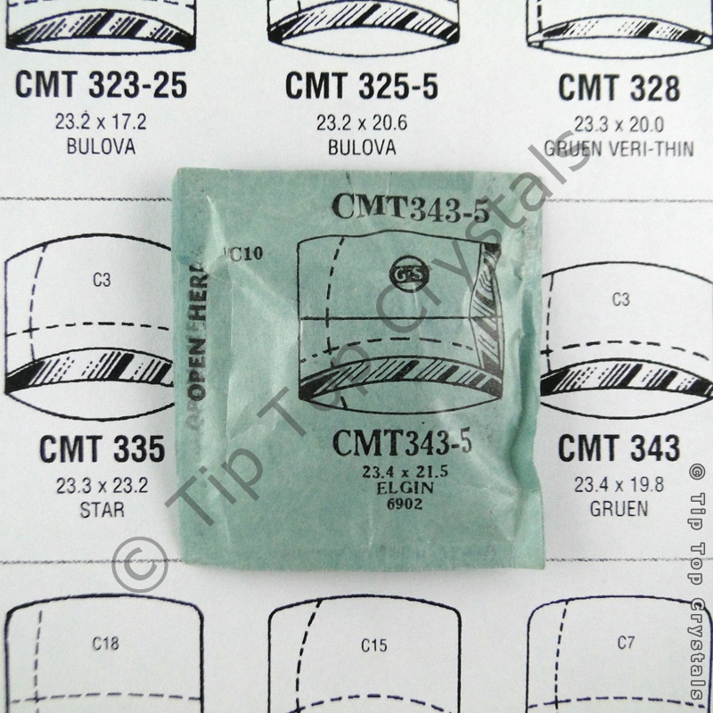 GS CMT343-5 Watch Crystal - Click Image to Close