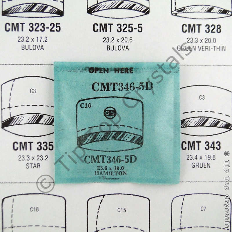 GS CMT346-5D Watch Crystal - Click Image to Close