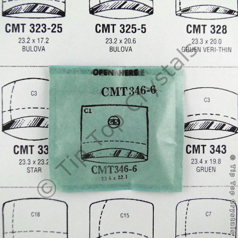GS CMT346-6 Watch Crystal - Click Image to Close