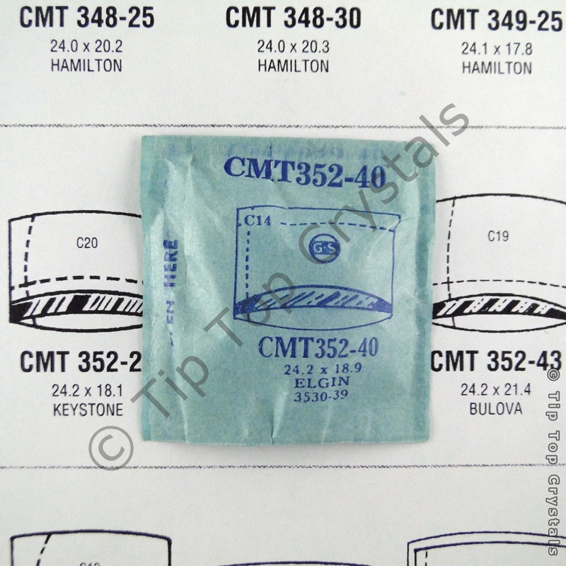 GS CMT352-40 Watch Crystal - Click Image to Close