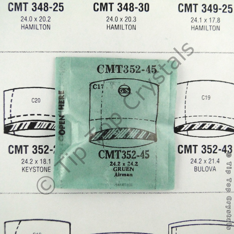 GS CMT352-45 Watch Crystal - Click Image to Close