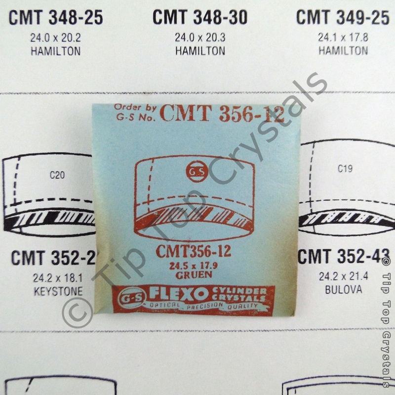 GS CMT356-12 Watch Crystal - Click Image to Close