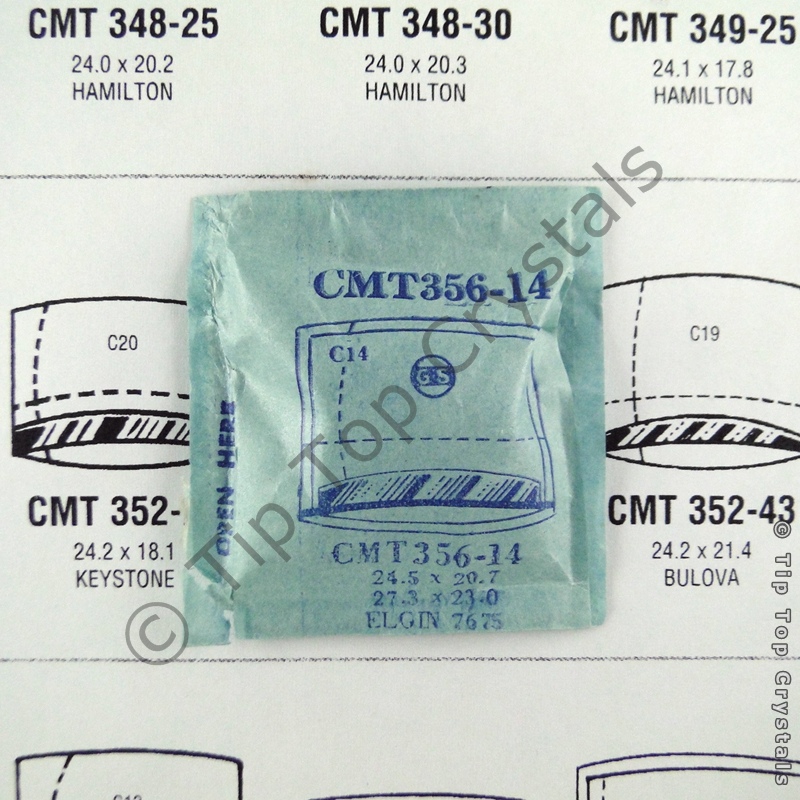 GS CMT356-14 Watch Crystal - Click Image to Close