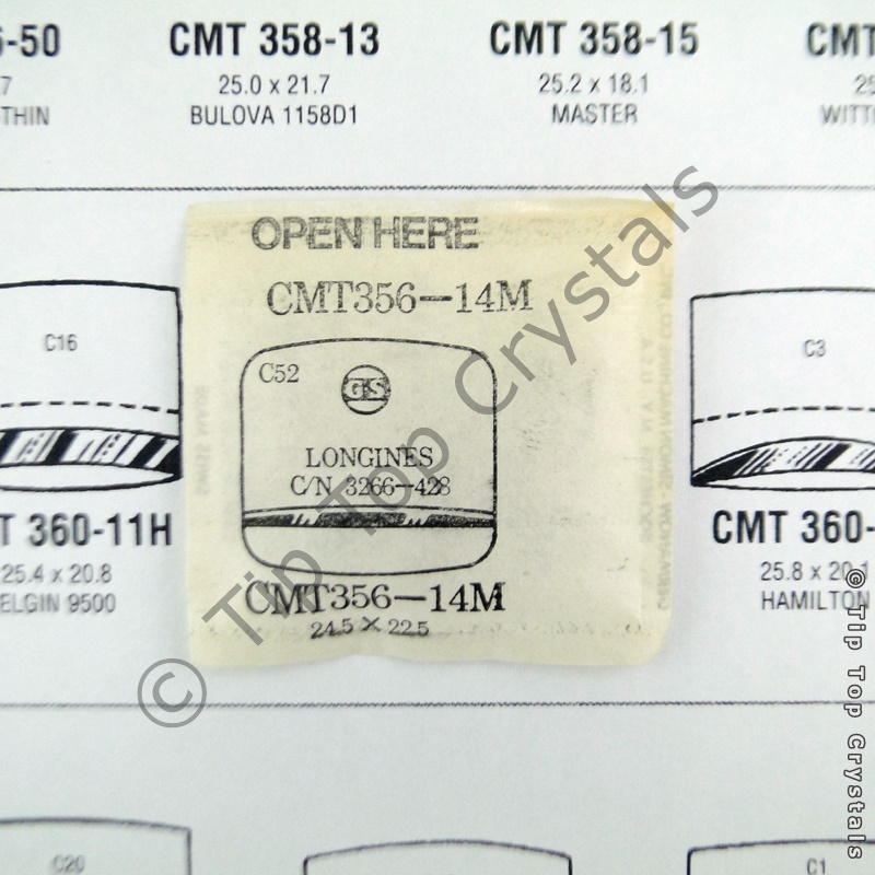 GS CMT356-14M Watch Crystal - Click Image to Close