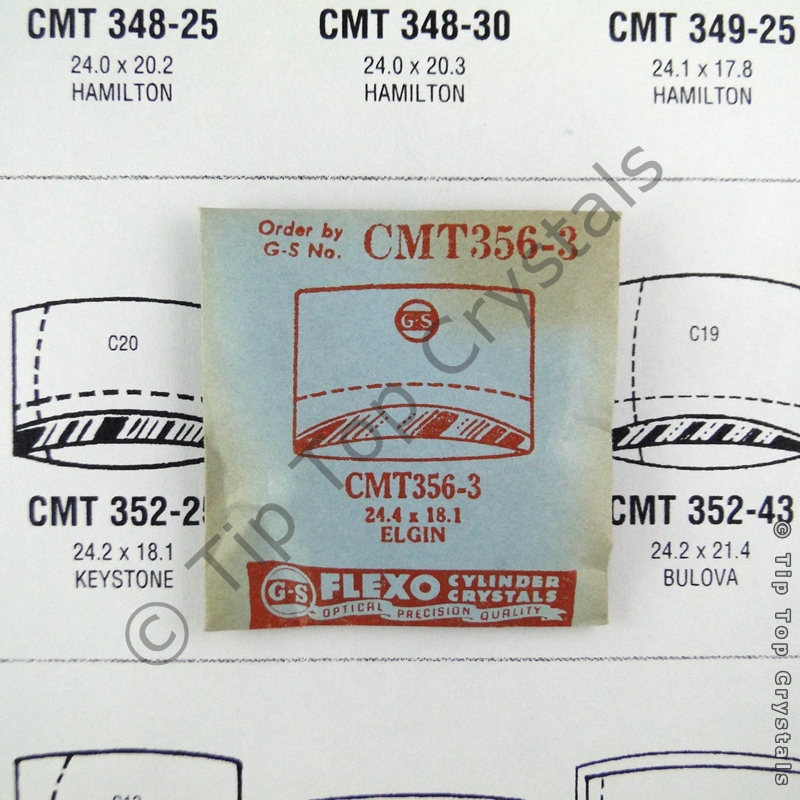 GS CMT356-3 Watch Crystal - Click Image to Close