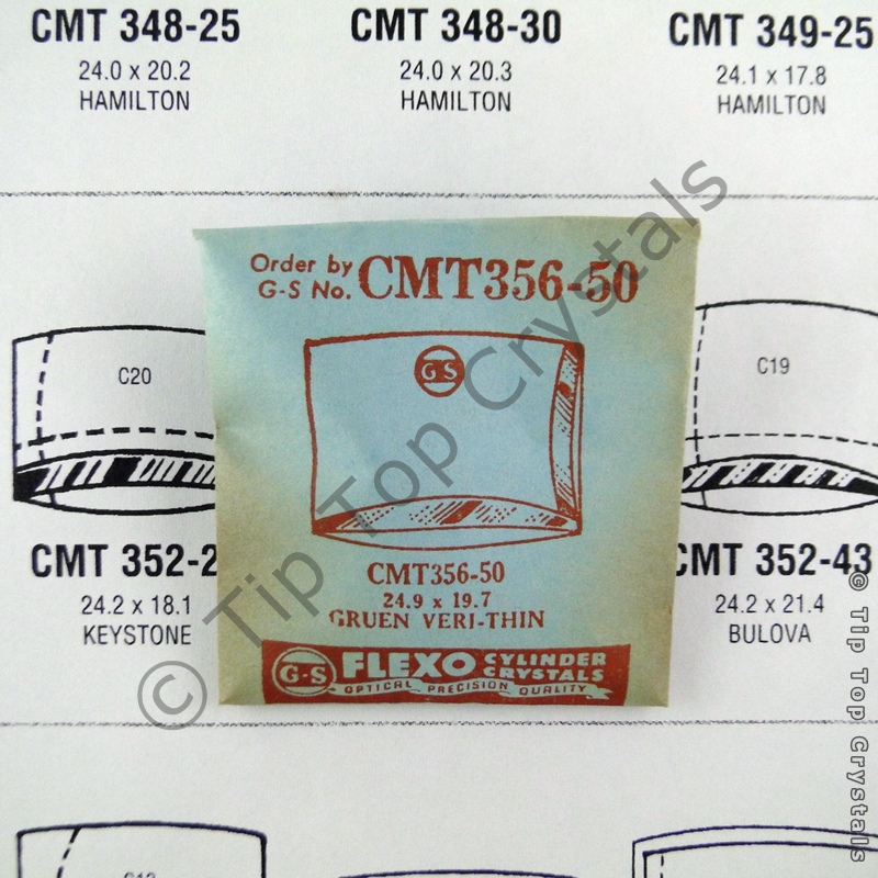 GS CMT356-50 Watch Crystal - Click Image to Close
