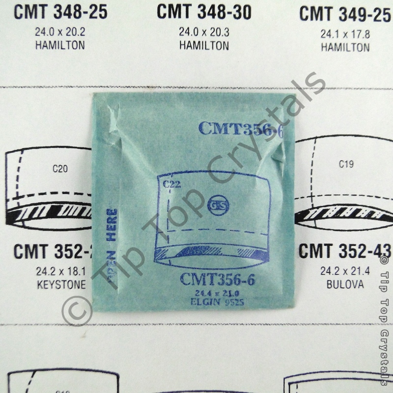 GS CMT356-6 Watch Crystal - Click Image to Close