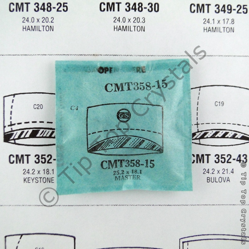 GS CMT358-15 Watch Crystal - Click Image to Close