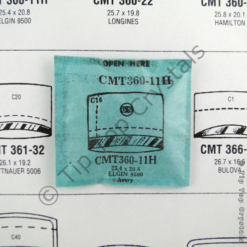 GS CMT360-11H Watch Crystal - Click Image to Close